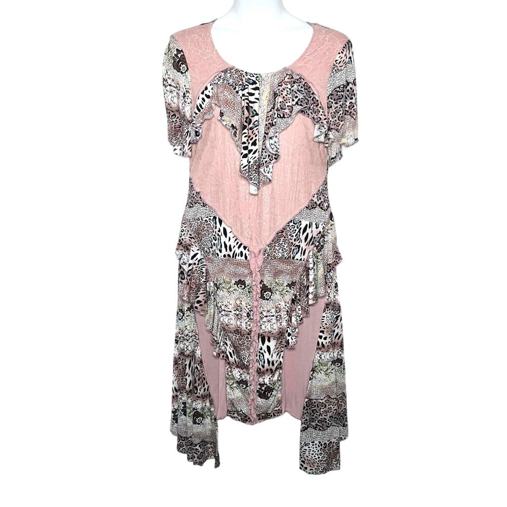 Love the Queen Animal Print Rag Doll Dress Size L